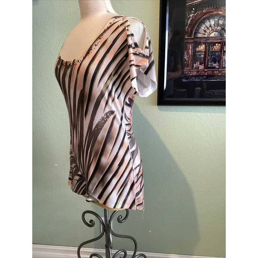 Cache Cold Shoulder High Low Top Size Small - Picture 3 of 5